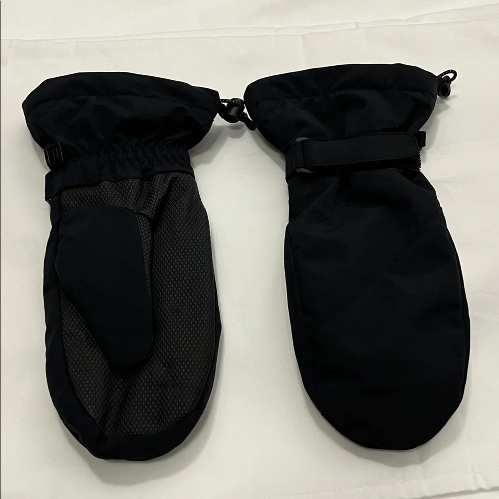 Lands' End Kids Squall Mittens, Winter warm mittens, size M, Black